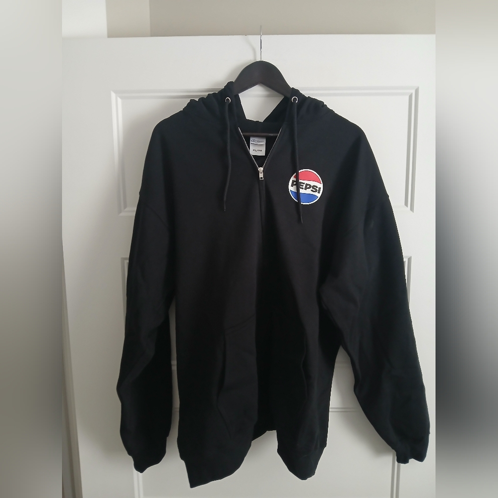 Pepsi Black Hoodie with Iconic Logo